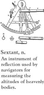 A sexton, an instrument of reflection...